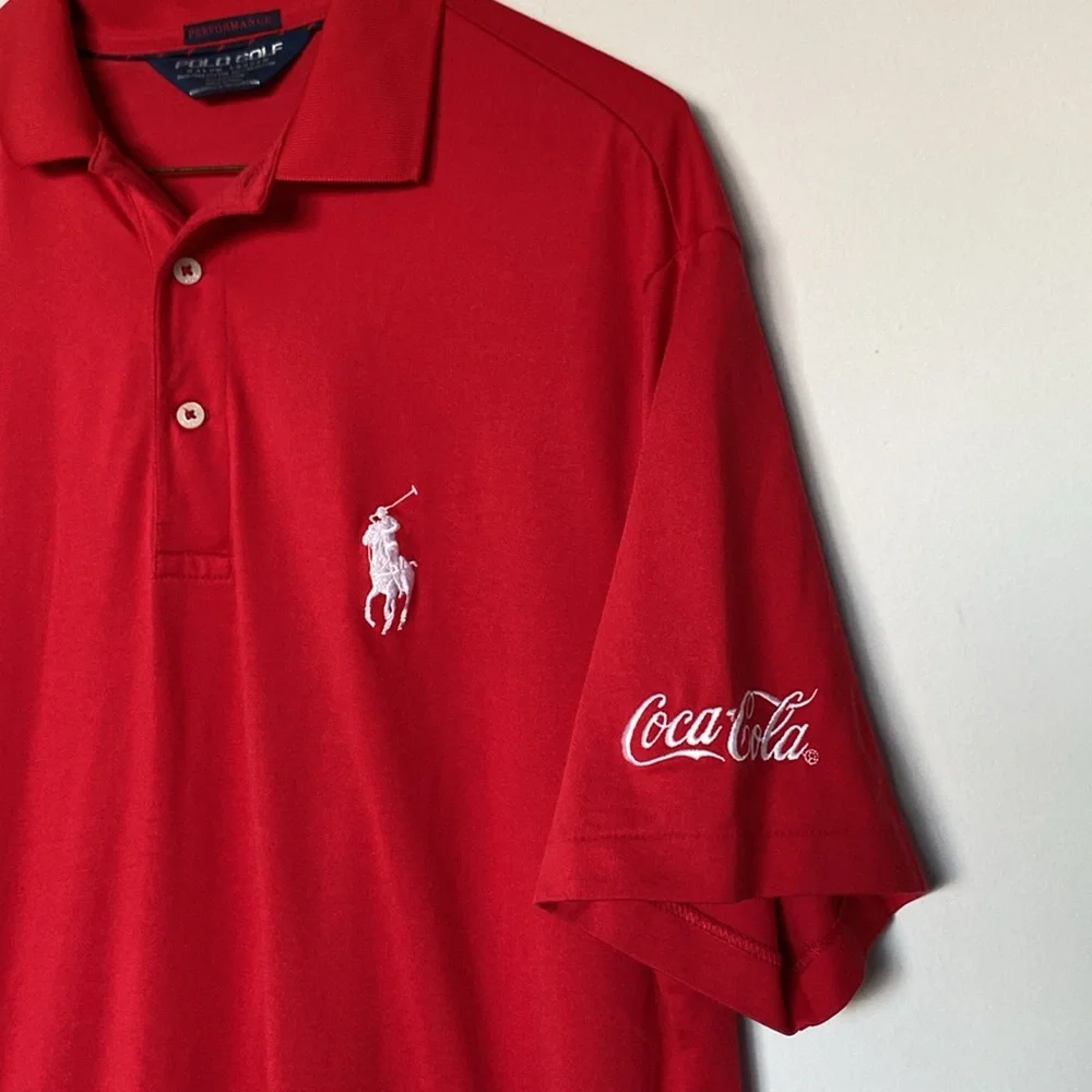 Polo Golf Coca Cola AJGA Polo Size Medium